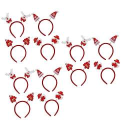Beavorty 12-Teiliges Weihnachts-Stirnband-Set Lustige Stirnbänder Weihnachtsparty-Geschenke Für Erwachsene Party-Geschenke Haar-Accessoires Weihnachtsgeschenke Haar-Accessoires von Beavorty