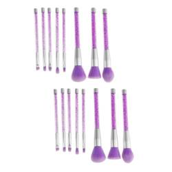 Beavorty 16 Stk Makeup Bürsten Make-up-pinsel Für Die Frau Professioneller Make-up-pinsel Puderpinsel Kosmetikpinsel Violett Make-up Pinsel von Beavorty