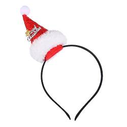 Beavorty 1stk Kopfbedeckung Weihnachtsstirnband Für Frauen Weihnachtskopfschmuck Für Mädchen Weihnachtsfeier Stirnband Weihnachtskostüm-stirnband Weihnachtsmütze Stoff Fräulein Ausgabekarte von Beavorty