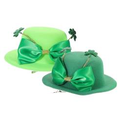 Beavorty 2St Klee Kopfschmuck Haarspangen für den Urlaub Kleiderhüte für Damen Haar Klammern Haarnadel Haarschmuck für den Urlaub für Frauen st. Patrick's Day Haarschmuck bilden Hut Irland von Beavorty
