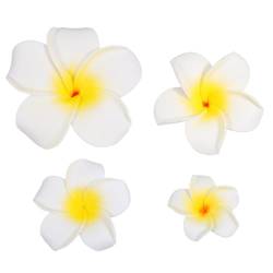 Beavorty 4 Stück Haarblumen Für Frauen Plumeria-haarspangen Für Frauen Plumeria Haar Clip Haar Clips Für Frauen Sommer-haarspangen Hawaiian Blumen Für Haar Bilden 7c Künstlich von Beavorty