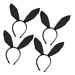 Beavorty 4 Stück Haarschmuck Mit Hasenohren Hase Für Mädchenparty Häschen-stirnband Für Hasenmädchen Häschen-cosplay-haarreifen Hasenkostüme Für Kaninchen-stirnband Für Tier Kopfhörer Damen von Beavorty