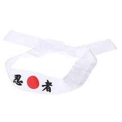 Beavorty 4 Stück Stirnband Mit Ninja-print Herrenkrawatten Sportliche Stirnbänder Krawatte Für Männer Laufbekleidung Für Männer Mann Laufen Baumwolle Weiß Kinderkleidung von Beavorty