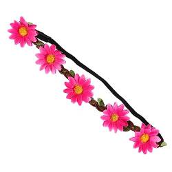 Beavorty 5st Gänseblümchen-stirnbänder Blumenkronen Für Frauen Sonnenblume Boho Blumen Stirnband Blumen-haarschmuck Gänseblümchenblumenkrone Blumenstirnband Die Blumen Fräulein Hawaii von Beavorty