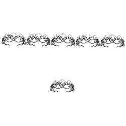 Beavorty 6st Stirnband Haarschmuck Brautjungfer Kristallperlen Glänzend Strasssteine von Beavorty