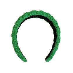 Beavorty Grünes Gestreiftes Stirnband Geschenk Haarschmuck Dekoratives Haarband Party-kopfschmuck Festival-dekor-requisite Einzigartiger Kopfschmuck Party-stirnband Kind Trick Plüsch von Beavorty