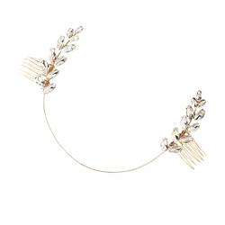 Beavorty Hochzeitskopfschmuck Für Die Braut Hochzeit Haarkamm Braut Haarkamm Clip Pin Haarkamm Aus Kristall Haarkamm Mit Strasssteinen Haarschmuck Brautkamm Stift Blumenmädchen Brautjungfer von Beavorty