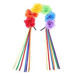 Beavorty Schwules Blumenstirnband Lgbt-haarschmuck Stolz Zubehör Regenbogen Haarkranz E Girl Kleidung Lgbt Blumenstirnband Zeichen Für Schwule Männer Blumen- Hut Mädchen Die Blumen Plastik von Beavorty