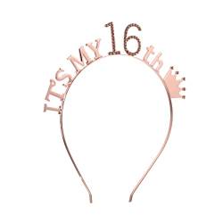 Beavorty Stirnband 2 Stück Geburtstags-Stirnband Para Bebé Mädchen Haargummis Mädchen Geburtstagsgeschenk Geburtstags-Tiara Für Frauen Geburtstags-Kopfbedeckung Geburtstags-Haarband von Beavorty