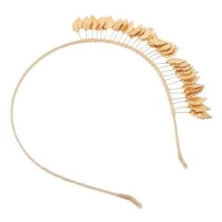 Beavorty Stirnband Aus Blattgold Blatt-stirnband Für Die Hochzeit Blattkrone Hochzeit Braut Blatt Stirnband Brautblatt-stirnband Europäisch Und Amerikanisch Legierung Kopfbedeckung Fräulein von Beavorty