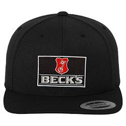 Beck's Offizielles Lizenzprodukt Beer Patch Premium Snapback Cap (Schwarz), Einheitsgröße von Beck's
