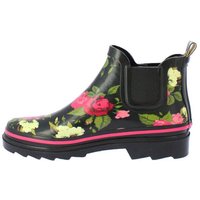 Beck Damen Chelsea Gummistiefel Wild Roses Gummistiefel (Tolle Passform) leichtes An- und Ausziehen, modisch von Beck