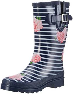 Beck Damen Stripes Gummistiefel, Blau, 38 EU von Beck