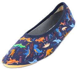 Beck Jungen Dinosaurier Slipper, Dunkelblau, 26 EU von Beck