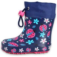 Beck Kleinkinder Gummistiefel Glückskäfer mit Warmfutter Gummistiefel (perfekt für kleinere Kinder) Wasserdicht, Aus Naturkautschuk mit sehr flexibler Laufsohle von Beck