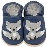 Beck Krabbelschuh Blue Fox mit Warmfutter Krabbelschuh (warme, weiche, flexible, leichte Schuhe, für die allerersten Schritte) chromfrei gegerbtes Rindsleder, Innensohle mit Warmfutter von Beck