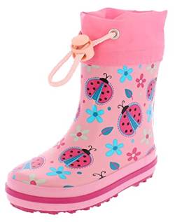 Beck Mädchen Glückskäfer Gummistiefel, Pink, 25 EU von Beck