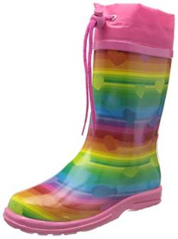 Beck Mädchen Regenbogen Gummistiefel, Mehrfarbig, 32 EU von Beck