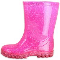 Beck Regenstiefel Glitzer Gummistiefel (für trockene Füße und gute Laune) wasserdicht, schmale Passform von Beck