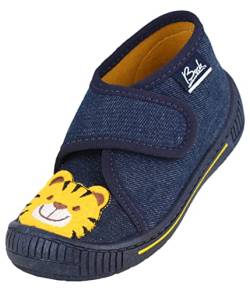 Beck Unisex Kinder Tigerle Hausschuhe,Blau,21 EU von Beck