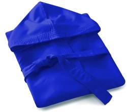 Bee Unisex Bademantel mit Kapuze aus weicher Mikrofaser, mit Tasche, Königsblau, XL von Bee