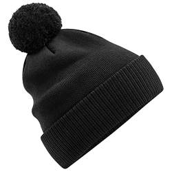 Beechfield B450N Organic Cotton Snowstar Beanie - Black von Beechfield