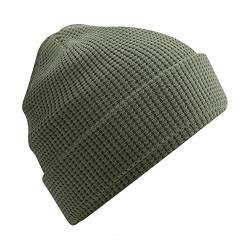 Beechfield B52N Organic Cotton Waffle Beanie - Olive Green von Beechfield