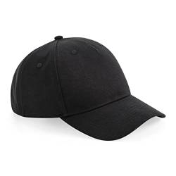 Beechfield B62N Bio-Baumwolle 5 Panel Cap, Schwarz , One size von Beechfield