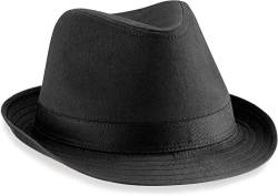 Beechfield Fedora Hut, Large / X-Large,Schwarz von Beechfield