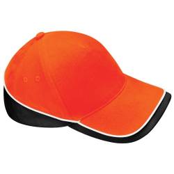 Beechfield Teamwear Competition Cap in Orange / black / white von Beechfield
