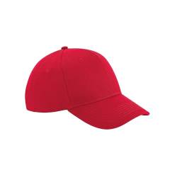 Beechfield Ultimate 6 Panel Cap Rot Classic Red One Size von Beechfield