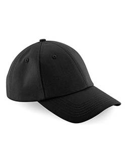 Beechfield Unisex Authentic Baseball Cap, schwarz, Einheitsgröße von Beechfield