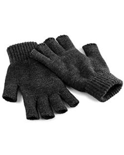 Beechfield Unisex Winter-Handschuhe, fingerlos Small / Medium,Anthrazit von Beechfield