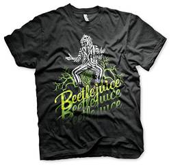 Beetlejuice Offizielles Lizenzprodukt Headstone Herren T-Shirt (Schwarz), XX-Large von Beetlejuice