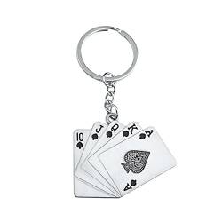 Beiersi Kreativ Poker Metall KeyChain Schlüsselring (Stil 8) von Beiersi