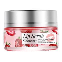 Lippenpeeling Exfoliator Lippen über Nacht Feuchtigkeitscreme Schlafcreme Lippen Reparatur Balsam Erdbeere von Beito