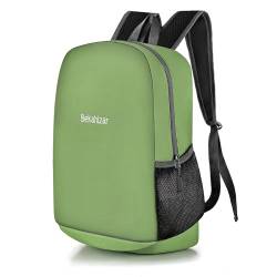 Bekahizar 20L Rucksack Ultra Leichter Wandern Daypack Wasserfest Kleiner Reiserucksack Tasche für Männer Frauen Kinder Outdoor Sports Reisen Klettern (grün) von Bekahizar