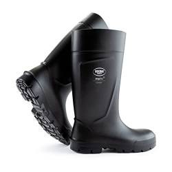 Steplite Easygrip S5 Sicherheitsstiefel für Herren und Damen mit Stahlkappe und Stahlsohle, rutschfest, Arbeitsstiefel BAU-Industrie, federleicht, isolierend bis - 20 Grad, schwarz, EU 47 von Bekina