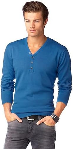 Bekleidung John Devin Herren Pullover V-Ausschnitt (M, Blau) von Bekleidung