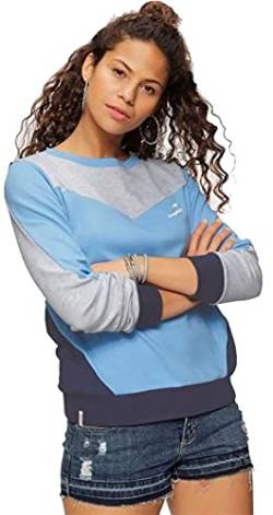 Bekleidung Kangaroos Damen Sweatshirt Color Blocking (Blau/Grau, 32-34) von Bekleidung