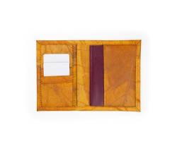 Beleaf Passport Leaf - stylische Reisepasshülle aus Blattleder - vegan (Autumn Orange) von Beleaf