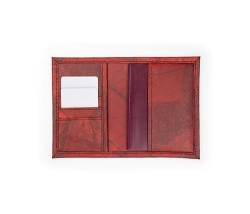 Beleaf Passport Leaf - stylische Reisepasshülle aus Blattleder - vegan (Poppy Red) von Beleaf