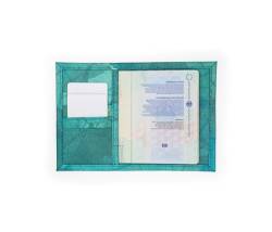 Beleaf Passport Leaf - stylische Reisepasshülle aus Blattleder - vegan (Spruce Blue) von Beleaf