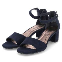 Beliana Damen Riemchen-Sandaletten Dunkelblau Textil, Größe:40, Farbauswahl:blau von Beliana