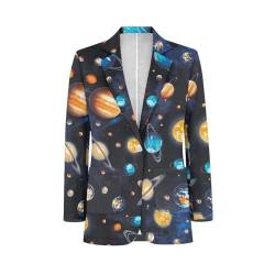 Belidome Herren Casual Anzüge Blazer Abendessen Jacken Mantel, Universum Planet, M von Belidome