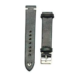 Uhrenarmband Leder 18mm 20mm 22mm 24mm Retro Handmade Armband-Uhrenarmband Dornschließe Strap, 24mm von Believewang