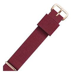 Uhrenarmband-Männer/Frauen Armband Nylon-Uhrenarmband 18mm 20mm Rose Gold Armband Buckle Band, 22mm von Believewang