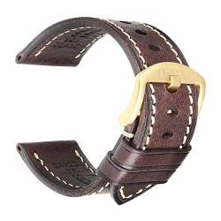 Universal Leder-Uhrenarmband 18mm/19mm/20mm Echtes Leder Ersatzlederband, 26mm von Believewang