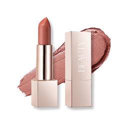 Beauty Searcher Metallic Lipstick 3D Shine Finish Moisture Lippenstift Lippen-Makeup für Frauen Feuchtigkeitsspendendes Lip Makeup Lang anhaltender wasserfester glänzender Lippenstift(Champagne Pink) von Beliky Girl