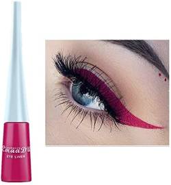 Liquid Eyeliner Matte Schnell trocknender Eyeliner, dauerhafter nicht blühender wasserdichter gelfarbener Eyeliner, Elf Candy Color Liquid Hochpigmentierter Eyeliner (Purpurrot) von Beliky Girl